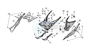 VS125S drawing FOOTREST / LOWER COWLING