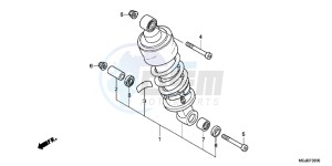 CBF1000FC CBF1000F E drawing REAR CUSHION