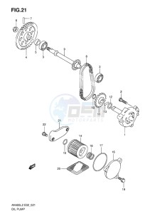 AN400 ABS BURGMAN EU drawing OIL PUMP