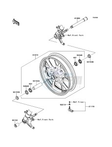 1400GTR_ABS ZG1400CEF FR GB XX (EU ME A(FRICA) drawing Front Hub