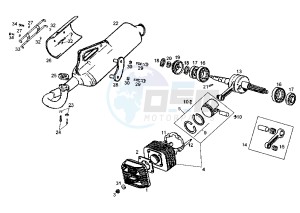 ATLANTIS - 100 cc drawing CRANKSHAFT-CYLINDER