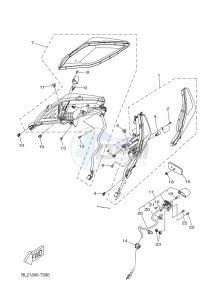 CZD300-A XMAX 300 (BBA4) drawing TAILLIGHT