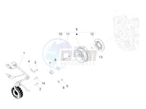 Beverly 350 4T ST ie ABS E4 300 (EMEA) drawing Flywheel magneto