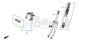 PAC16A2 RACOON drawing FRONT FORK/ FRONT BRAKE CALIPER