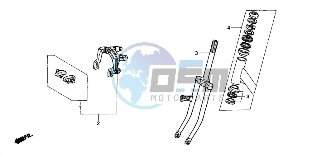 FRONT FORK/ FRONT BRAKE CALIPER