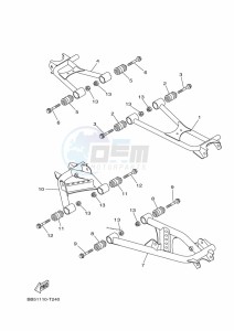 YFM450FWBD YFM45KPLK (BB5H) drawing REAR ARM