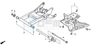 TRX200D FOURTRAX drawing SWINGARM