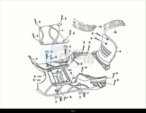 FIDDLE II 50 EFI (AF05W6-NL) (M2) drawing FLOOR PANEL - CENTER COVER