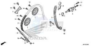 CBR1000S2H 2ED - (2ED) drawing CAM CHAIN/ TENSIONER