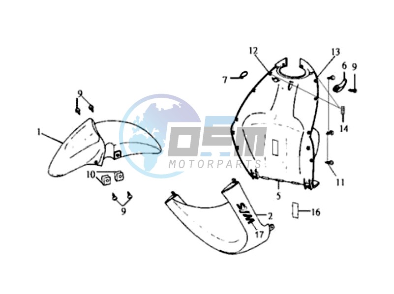 LEG INNER SHIELD /  FRONT FENDER