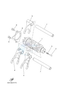 MTT690-A MT-07 TRACER TRACER 700 (BC61 BC61 BC61) drawing SHIFT CAM & FORK