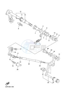 FJR1300AE FJR1300-AE (B961) drawing SHIFT SHAFT