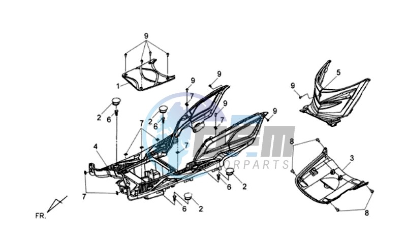 FOOTREST / FRAME COWLING