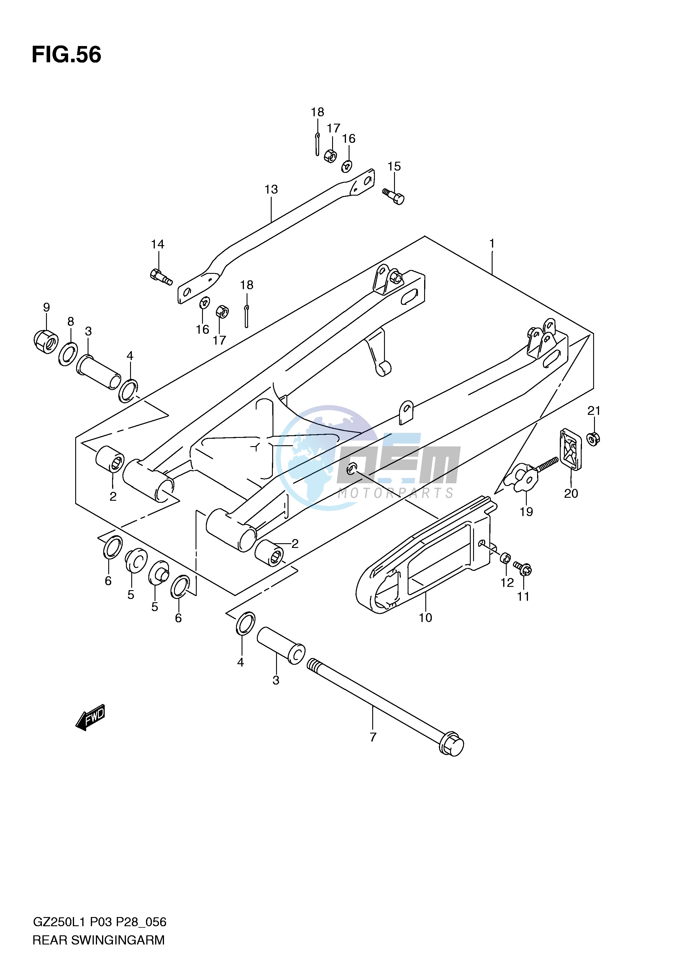 REAR SWINGING ARM