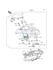 NINJA_250SL BX250AFF XX (EU ME A(FRICA) drawing Accessory(Single Seat Cover)