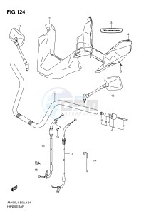 AN400 (E2) Burgman drawing HANDLEBAR (AN400L1 E19)