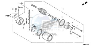 CB1000RAD CB1000R ABS E drawing STARTING MOTOR