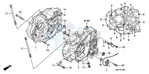 CBF125MD CBF125M UK - (E) drawing CRANKCASE