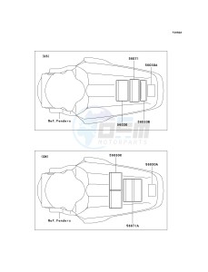 KX 85 A [KX85 MONSTER ENERGY] (A6F - A9FA) A9F drawing LABELS-- A8F_A9F- -