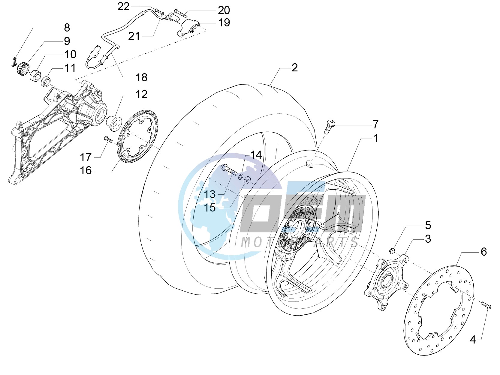 Rear wheel