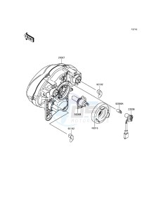 VULCAN S ABS EN650BGF XX (EU ME A(FRICA) drawing Headlight(s)