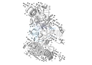 XV DX VIRAGO 535 drawing CYLINDER HEAD