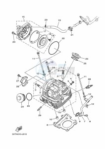 XT250 XT250M (B1UC) drawing CYLINDER HEAD