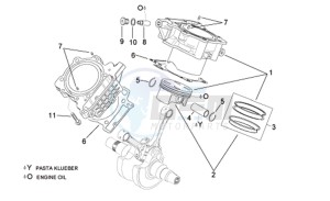 RSV 1000 Tuono drawing Cylinder with piston