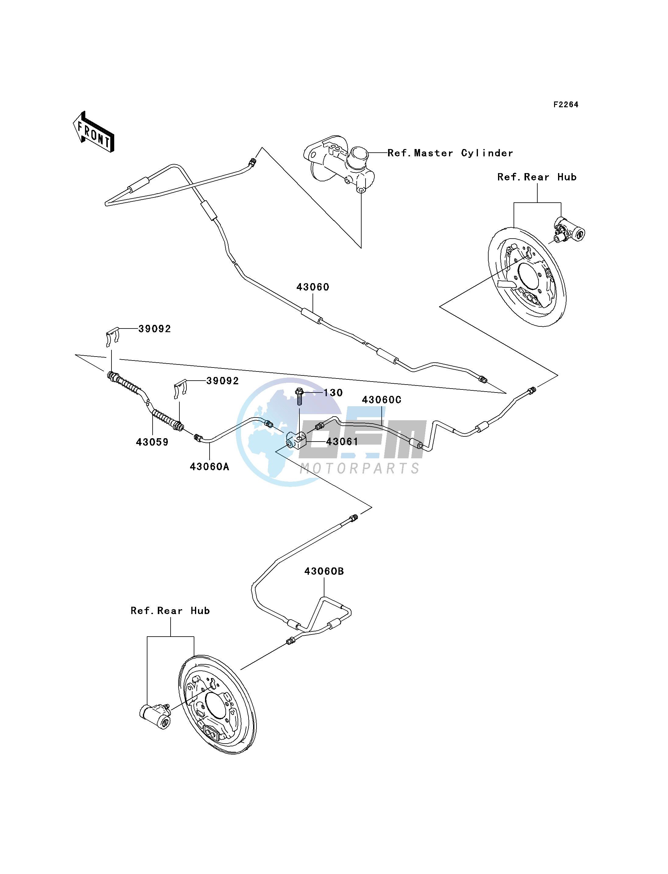 REAR BRAKE PIPING