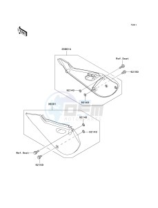 KX 65 A (A6) A6 drawing SIDE COVERS