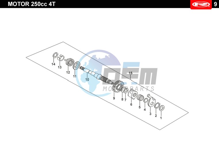 COMPLETE STARTING AXLE