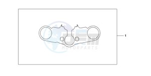 CBR600RA9 E / ABS MME drawing TOP BRIDGE COVER