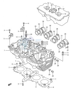 GSX750F (E28) drawing CYLINDER HEAD