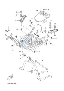 CW50E (2DW1) drawing STAND & FOOTREST