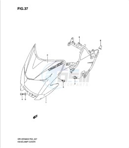 DR125SML 0 drawing HEAD LAMP COVER (MODEL K9)