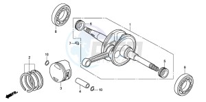 PES150 125 drawing CRANKSHAFT/PISTON