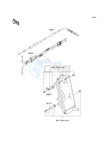 KX 450 E (KX450F MONSTER ENERGY) (E9FA) E9FA drawing CABLES