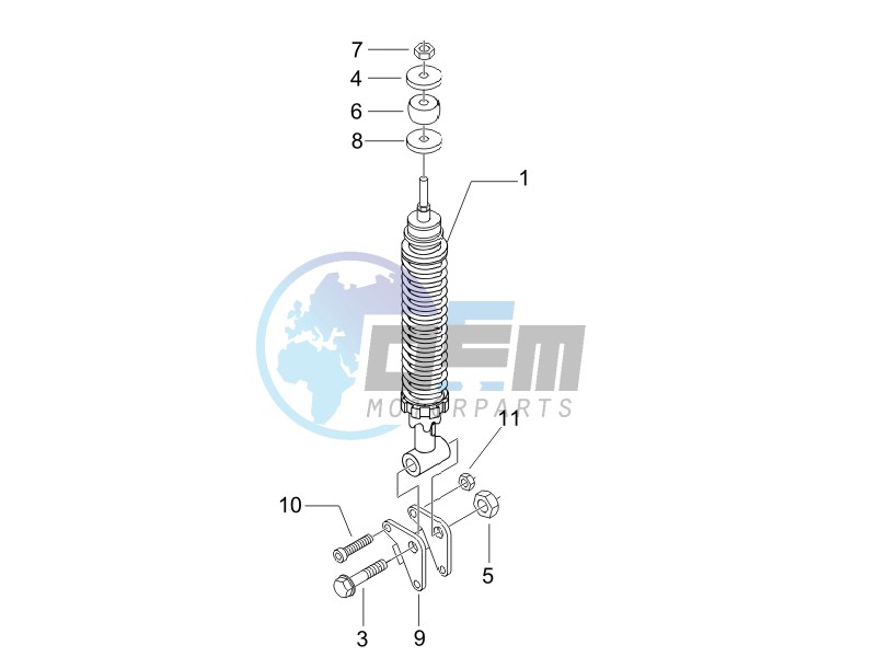 Rear suspension - Shock absorbers