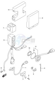 DF 40A drawing PTT Switch/Engine Control Unit