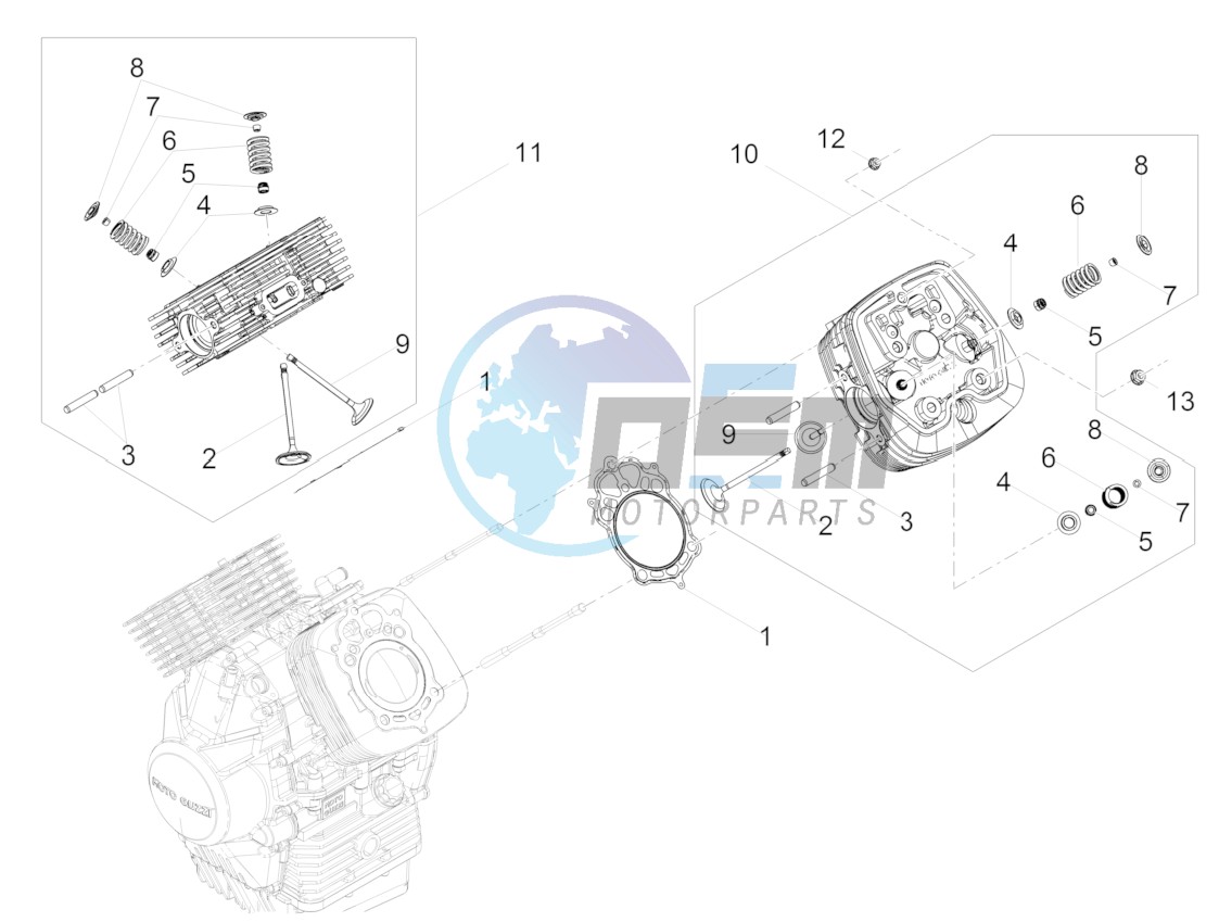 Cylinder head - valves