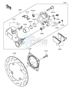 NINJA ZX-10R ABS ZX1000SGF XX (EU ME A(FRICA) drawing Rear Brake