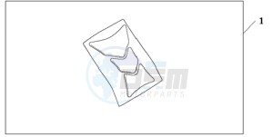 CBR600RA9 Australia - (U / ABS MME) drawing TANK PAD HRC LOGO