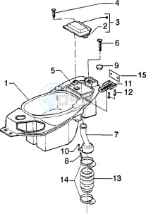 Zip 125 4T drawing Case - Helmet