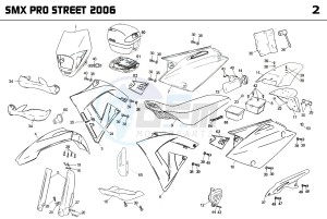 SMX PRO STREET 50 drawing PLASTICS