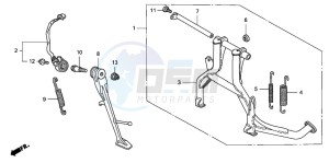 CB1300A CB1300SUPER FOUR drawing STAND