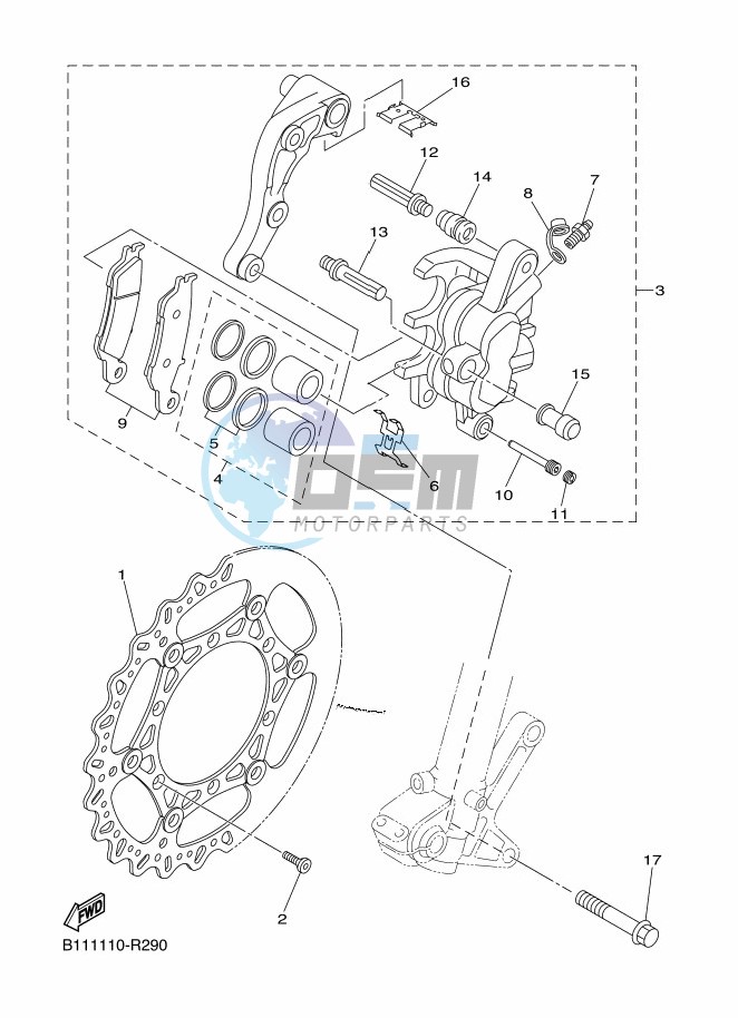 FRONT BRAKE CALIPER