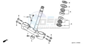 CRF450X9 U drawing STEERING STEM