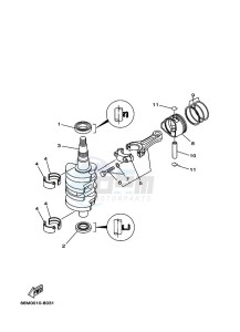 F15PLRE drawing CRANKSHAFT--PISTON