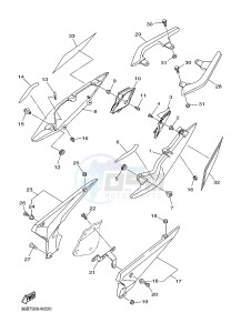 XJ6NA 600 XJ6-N (NAKED, ABS) (36BB 36BC) drawing SIDE COVER