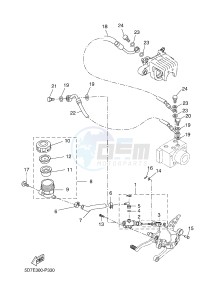 YZF-R125A R125 (5D7N) drawing REAR MASTER CYLINDER